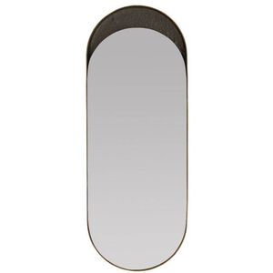 Inset 64 X 24 inch Antique Brass and Bronze Long Mirror