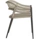 Aurelie Buff and Blackened Bronze Outdoor Dining Chair