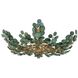 Bilal 3 Light 38 inch Eucalyptus Coconut Shell and Antique Brass Flush Mount Ceiling Light