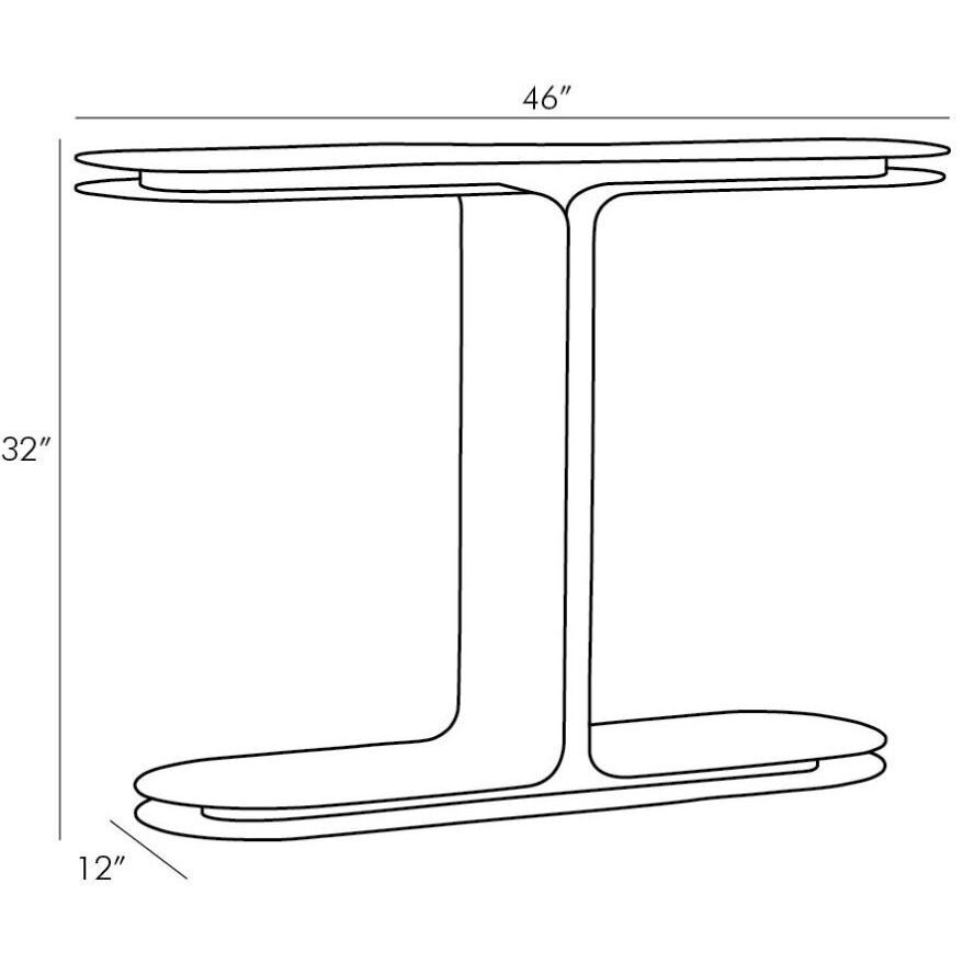 Alberto Bronze Console Table