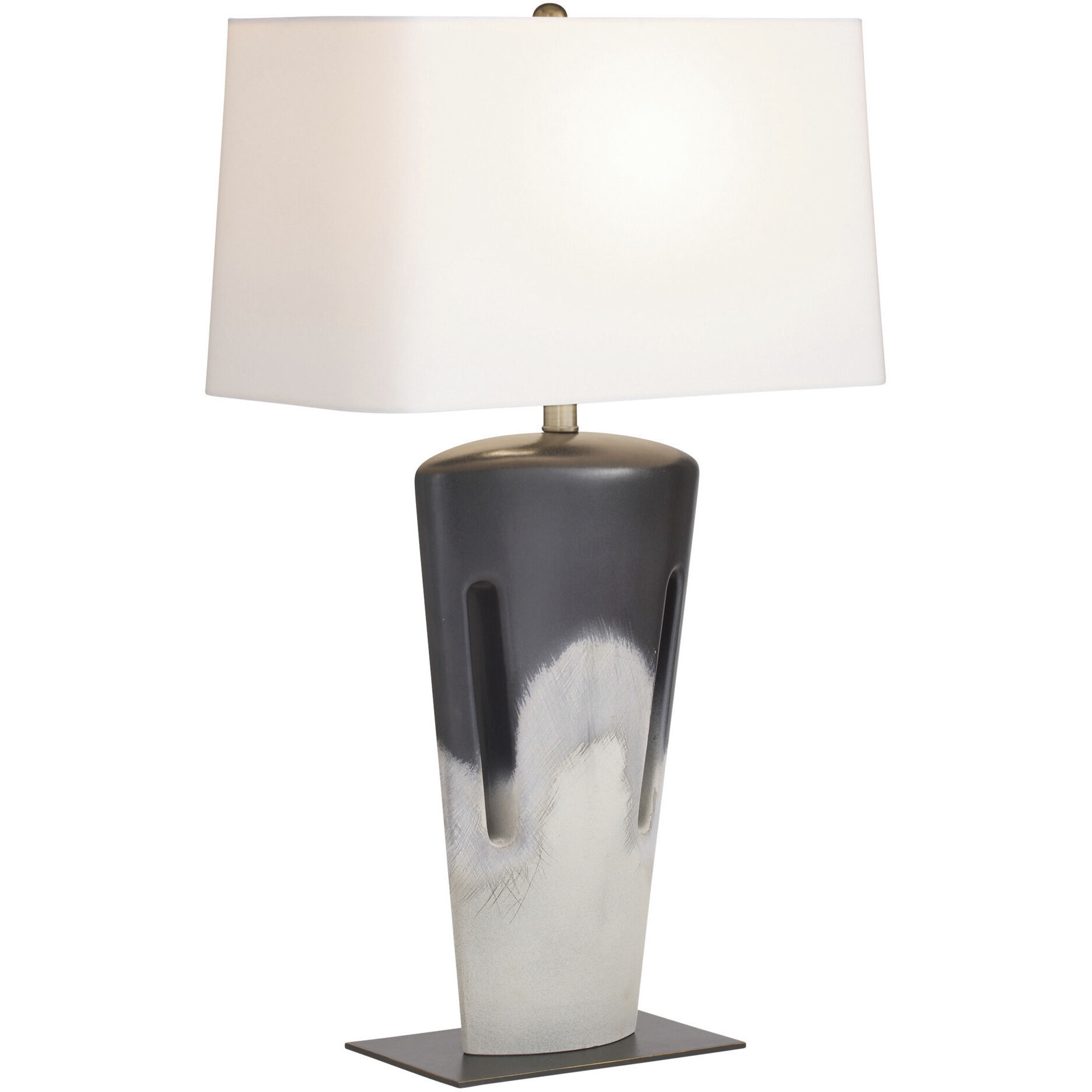 Iceland 30 inch 150.00 watt Shoreline Reactive and Bronze with Antique Brass Table Lamp Portable Light