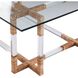 Corset 54 X 18 inch Clear Cocktail Table