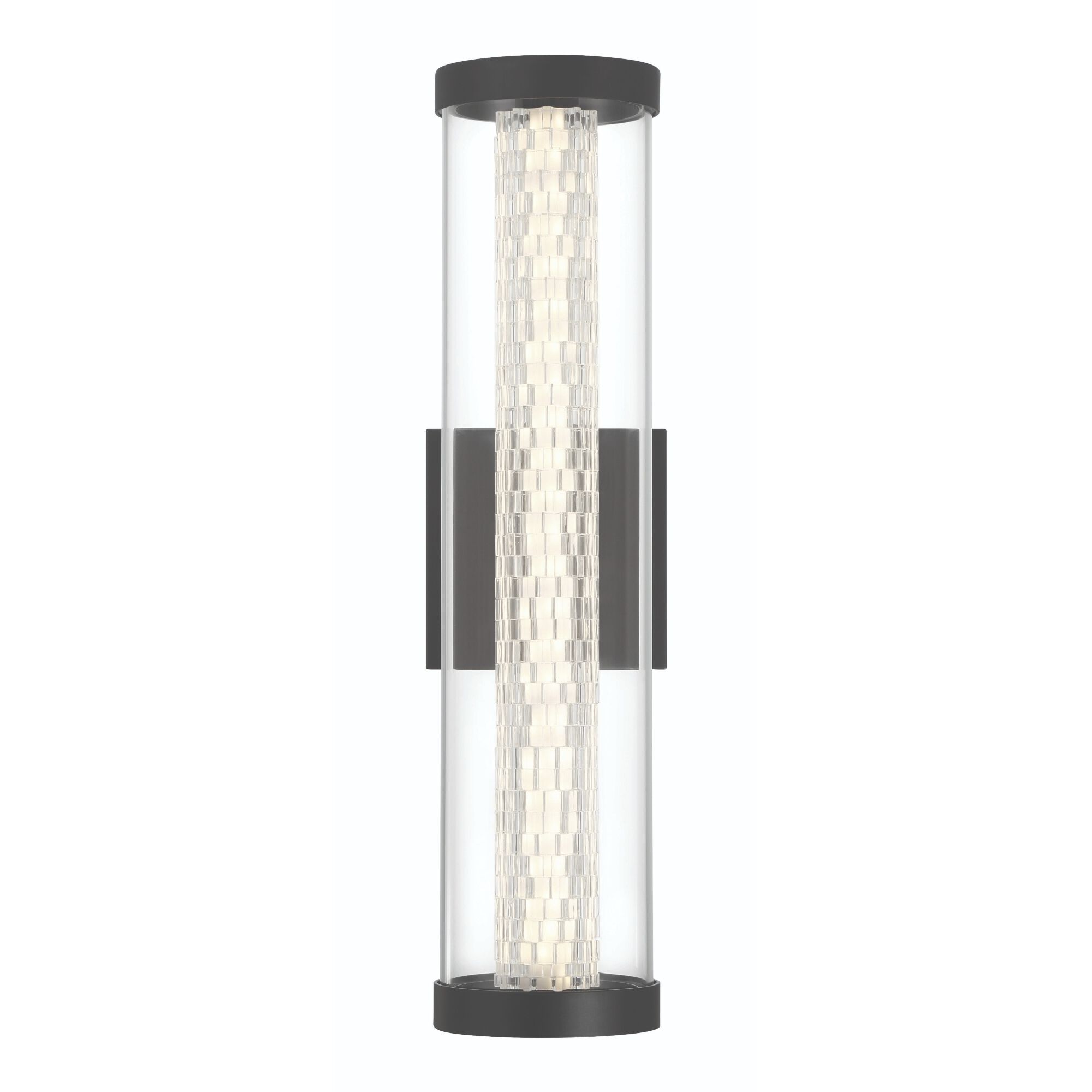 Savron LED 18 inch Black Outdoor Wall Sconce, Both Indoor/Outdoor