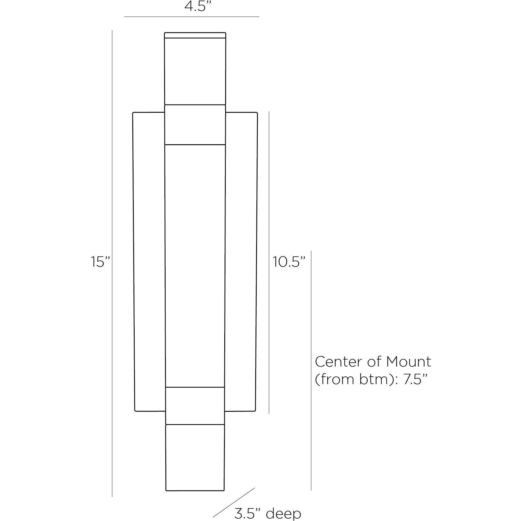 Watkins 2 Light 4.5 inch Clear ADA Sconce Wall Light