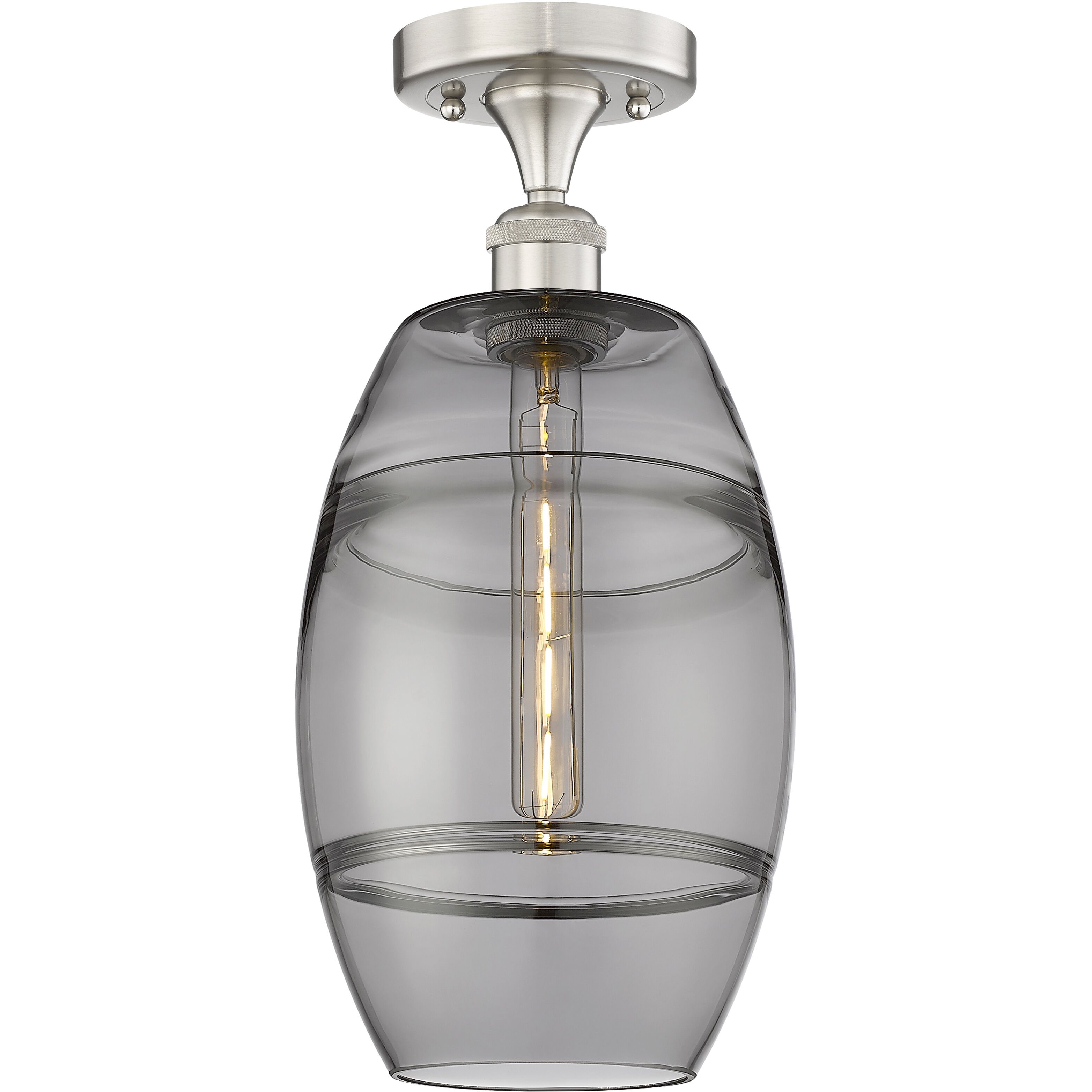 Edison Vaz 1 Light 8.00 inch Semi-Flush Mount