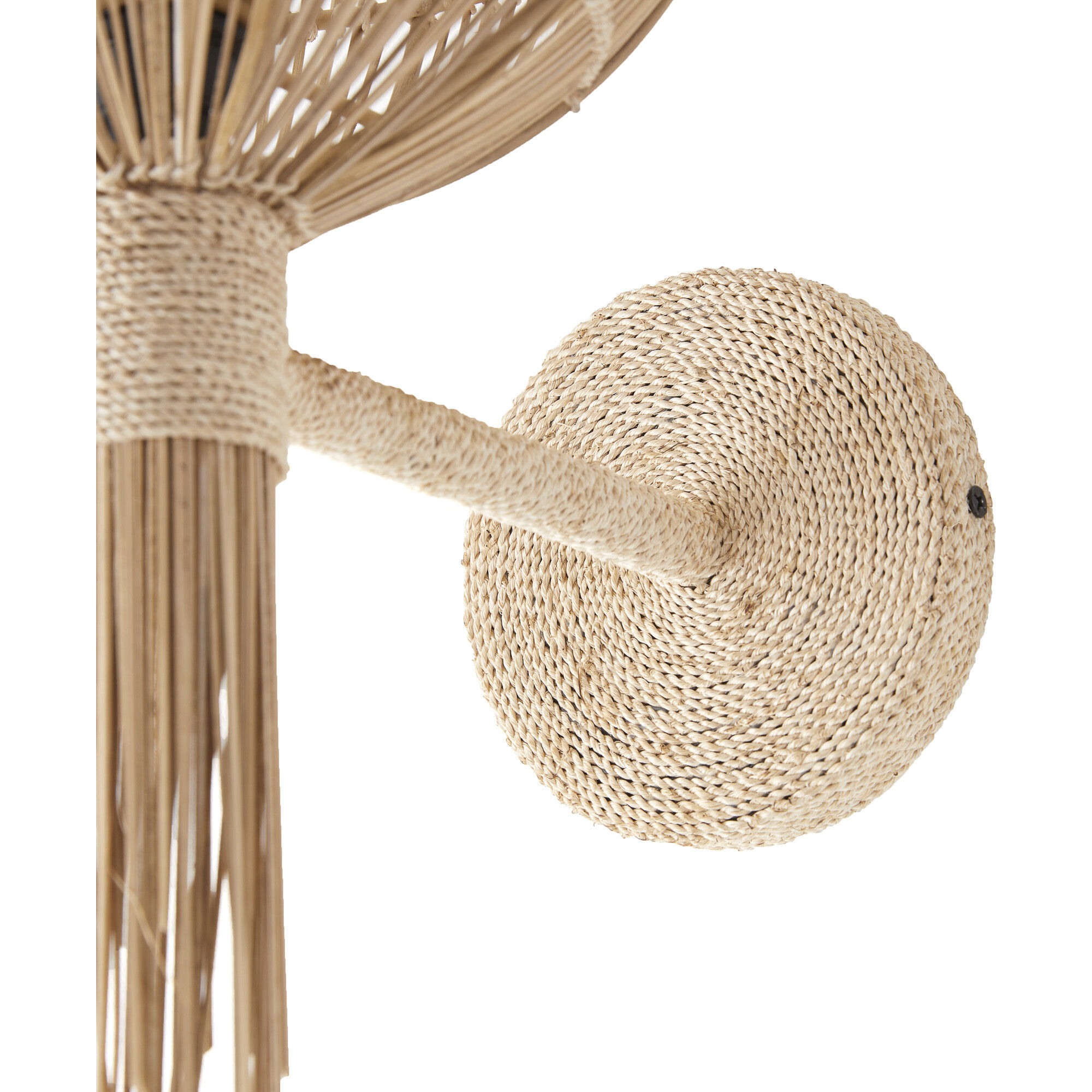 Abitha 1 Light 12 inch Natural Sconce Wall Light