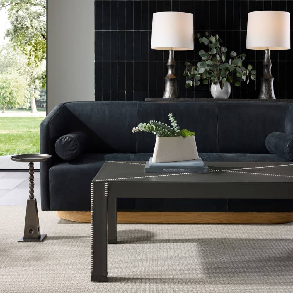 Hidalgo 52 X 19.5 inch Dim Gray and Blackened Bronze Cocktail Table