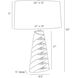 Corpus 150 watt Tempest Reactive Table Lamp Portable Light