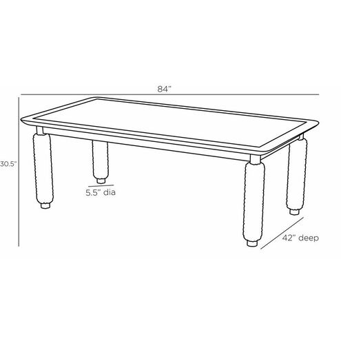 Anwar Ebony Dining Table