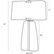 Romer 31 inch 150.00 watt Charcoal Lamp Portable Light