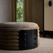 Titus 18.5 inch Taupe and Sable and Blackened Bronze Ottoman