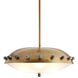 Fenton 3 Light 23.5 inch Antique Brass and Black Pendant Ceiling Light