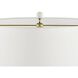 Flynn 28 inch 150 watt Black/Silver Marbled Reactive and Polished Nickel Table Lamp Portable Light