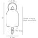 Antoni 1 Light 6 inch Bronze Sconce Wall Light
