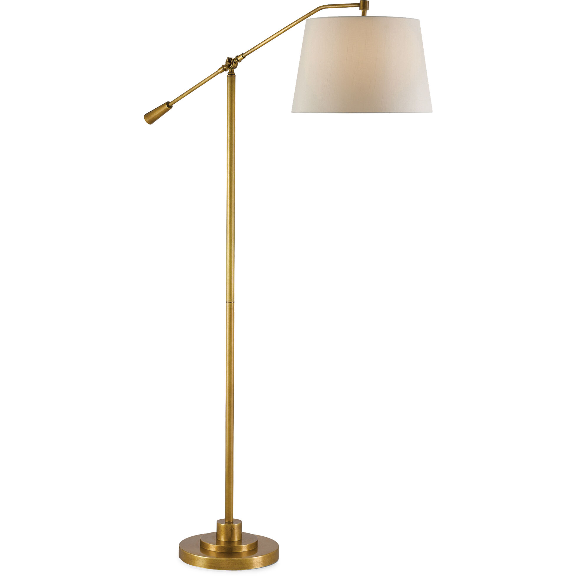 Maxstoke 65.75 inch 100 watt Antique Brass Floor Lamp Portable Light