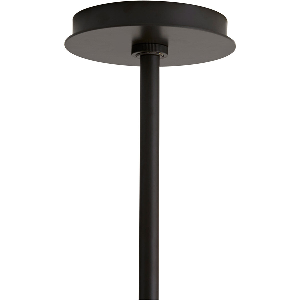 Bend 4 Light 48 inch Blackened Steel Linear Chandelier Ceiling Light in Rippled Amber Glass