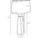 Briarwood 32 inch 150.00 watt Charcoal Lamp Portable Light