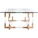Corset 54 X 18 inch Clear Cocktail Table