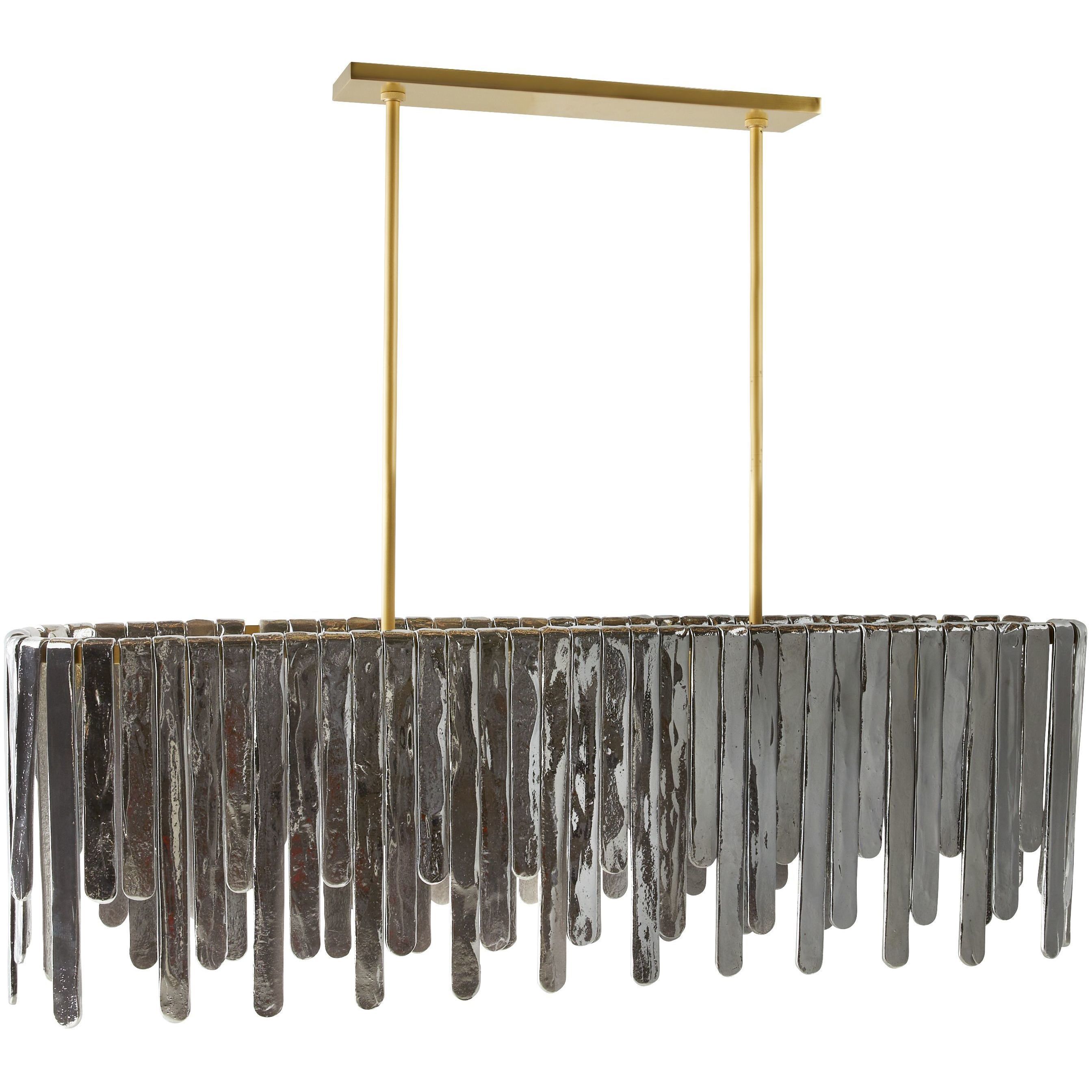 Leighton 7 Light 51.5 inch Smoke Luster Chandelier Ceiling Light