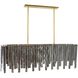 Leighton 7 Light 51.5 inch Smoke Luster Chandelier Ceiling Light