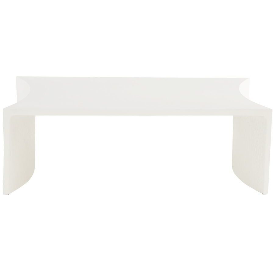 Haney 45.5 X 15.5 inch Ivory Outdoor Coffee Table
