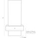 Wembley 1 Light 6 inch White ADA Sconce Wall Light