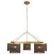 Langston 5 Light 46 inch Antique Brass Chandelier Ceiling Light