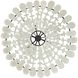 Cyprus 6 Light 34 inch Organic Frosted and Bronze Chandelier Ceiling Light