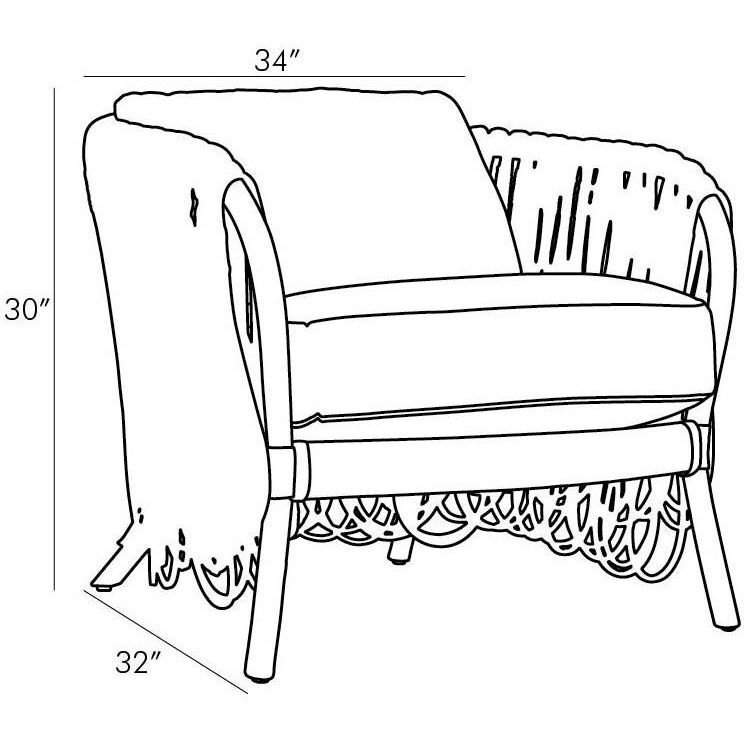 Strata White Lounge Chair
