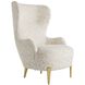 Kirby 46 inch Facet Cream Accent Chair