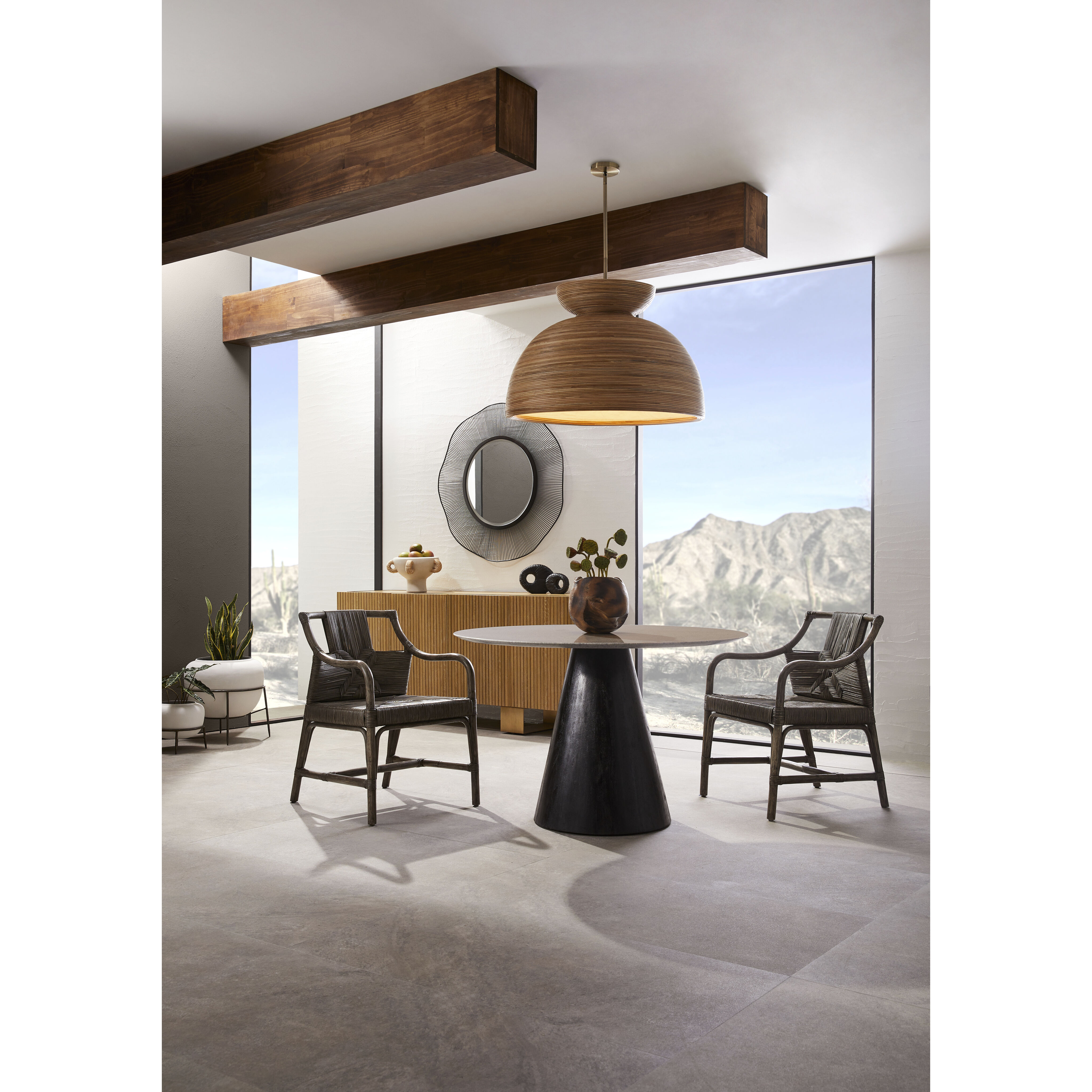 Clint 38 inch Antique Bronze Cocktail Table