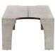 Halton 52 X 16.5 inch Smoke and Blackened Iron Cocktail Table