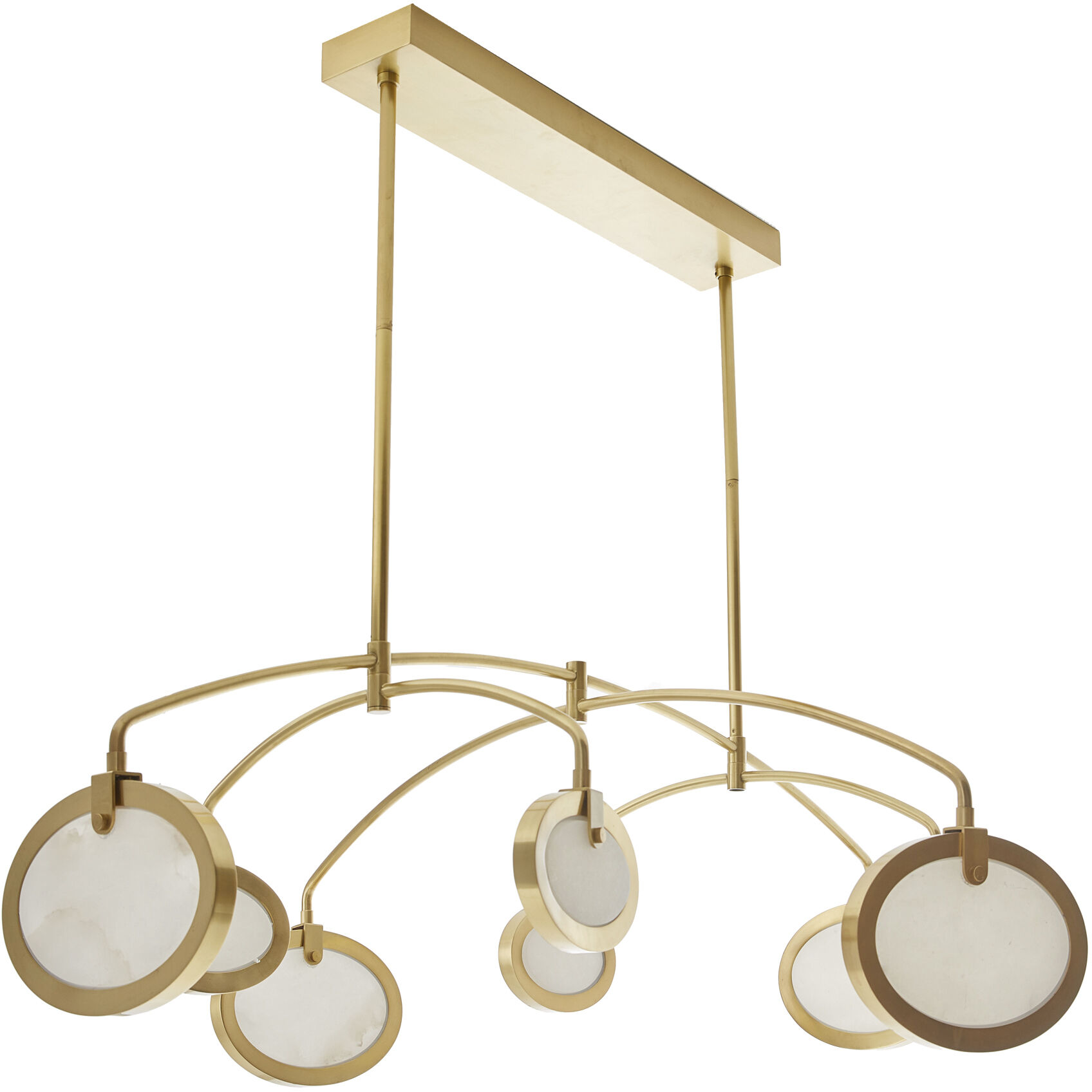 Rosabel 8 Light 56 inch Antique Brass Chandelier Ceiling Light