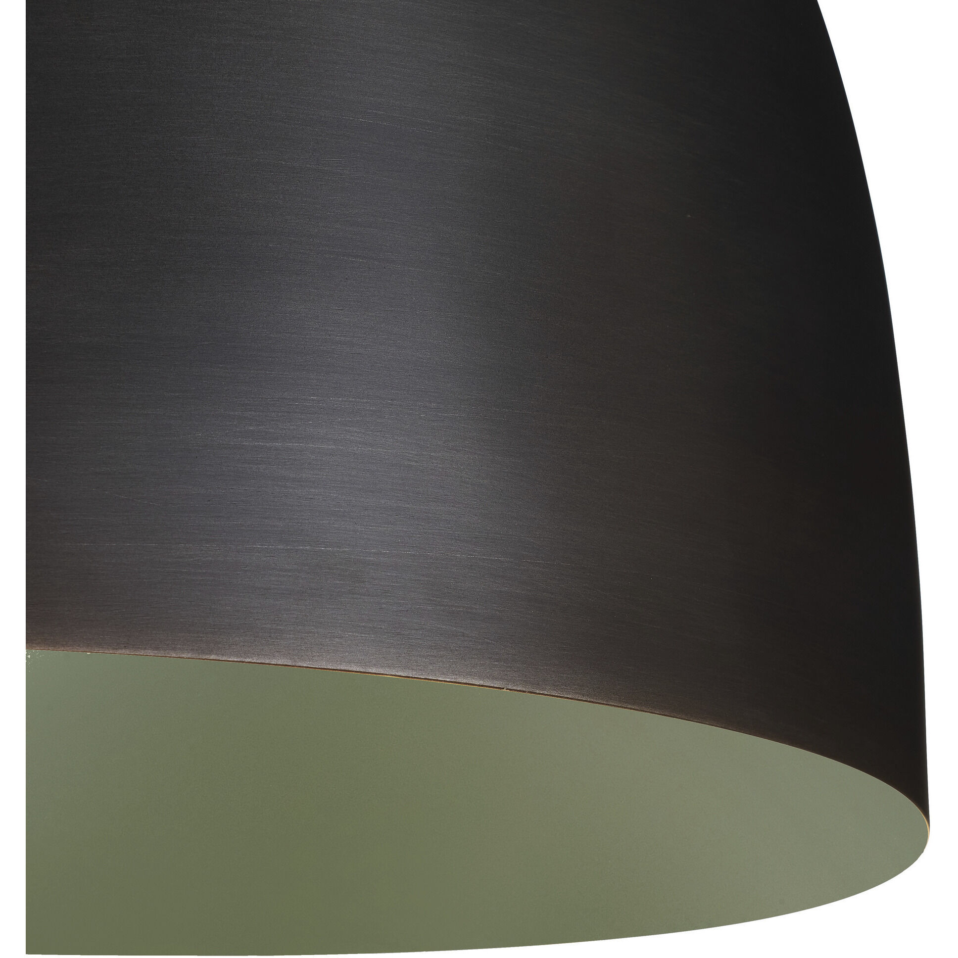 Leda 1 Light 16 inch English Bronze and White Pendant Ceiling Light