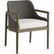 Chilton Pearl and Dark Gray Wash and Kona Outdoor Dining Chair