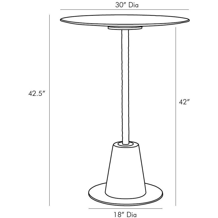 Celeste White Pub Table