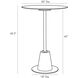 Celeste White Pub Table