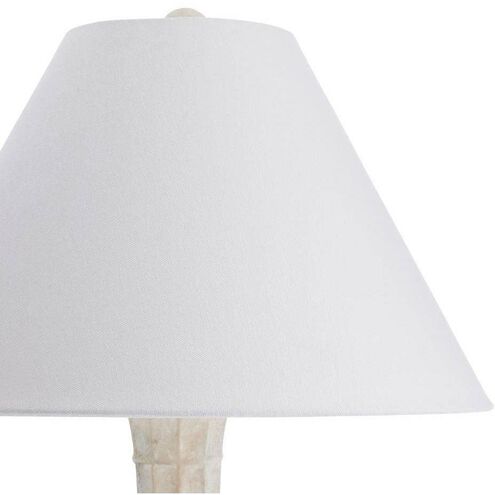 Francine 30 inch 60.00 watt Egg Shell and Antique Brass Lamp Portable Light