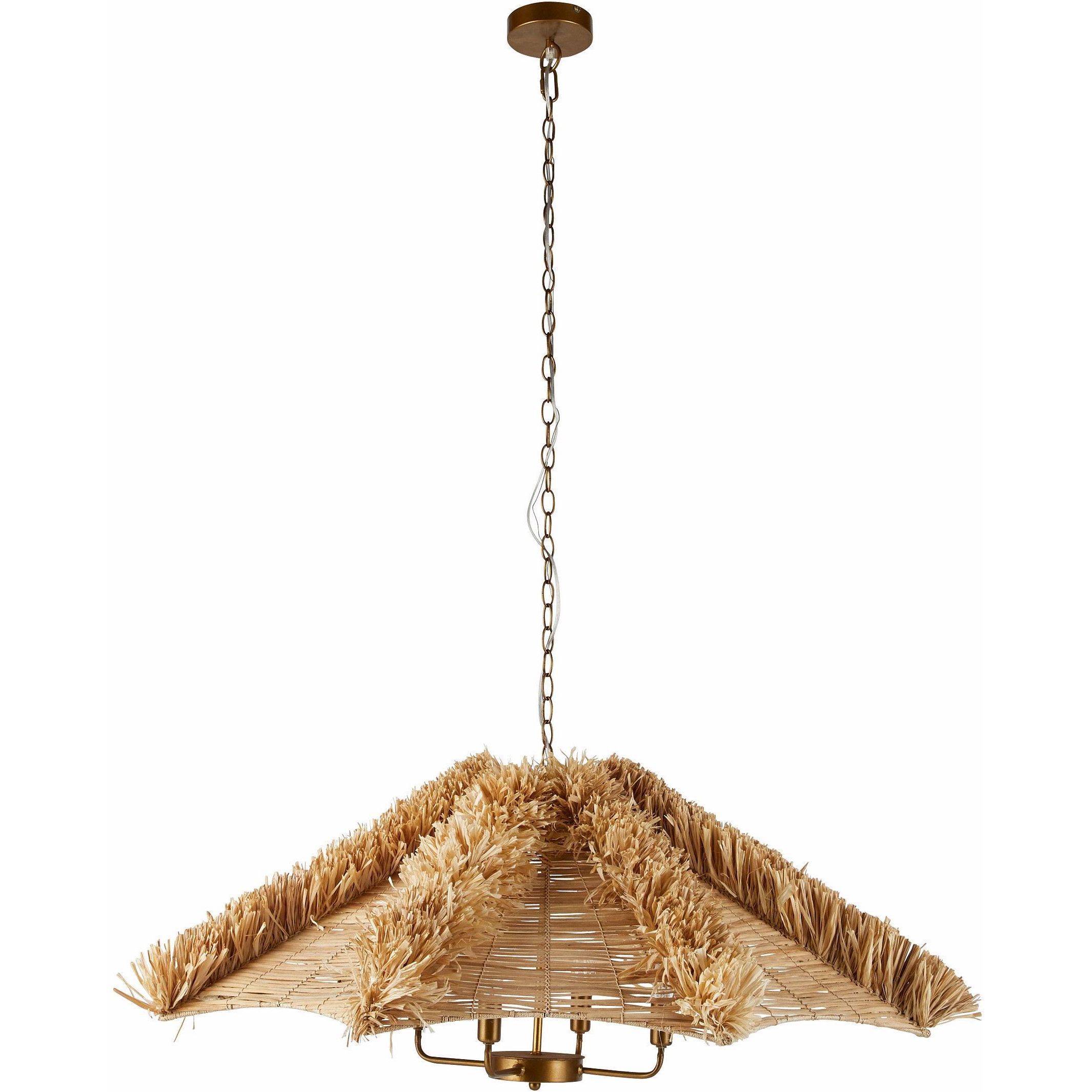 Cadance 4 Light 42 inch Natural Chandelier Ceiling Light