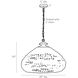 Lilo 3 Light 29 inch White and Antique Brass Chandelier Ceiling Light
