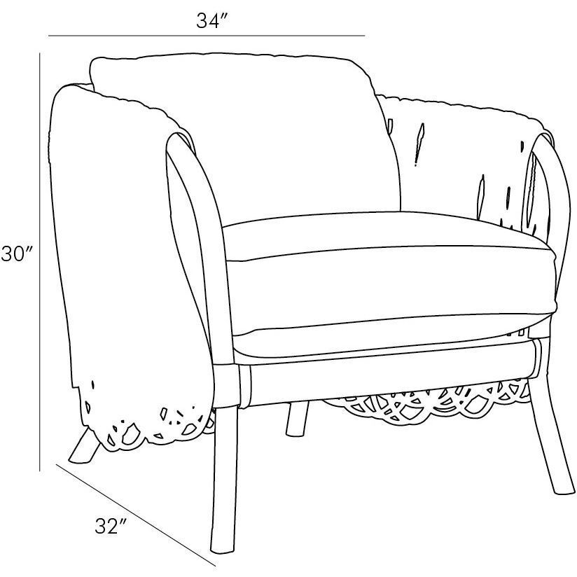 Strata White Lounge Chair