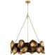 Gaia 6 Light 36 inch Antique Brass and Bronze Chandelier Ceiling Light