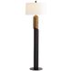 Hartford 70.5 inch 150.00 watt Black and Antique Brass with Blackened Iron Floor Lamp Portable Light