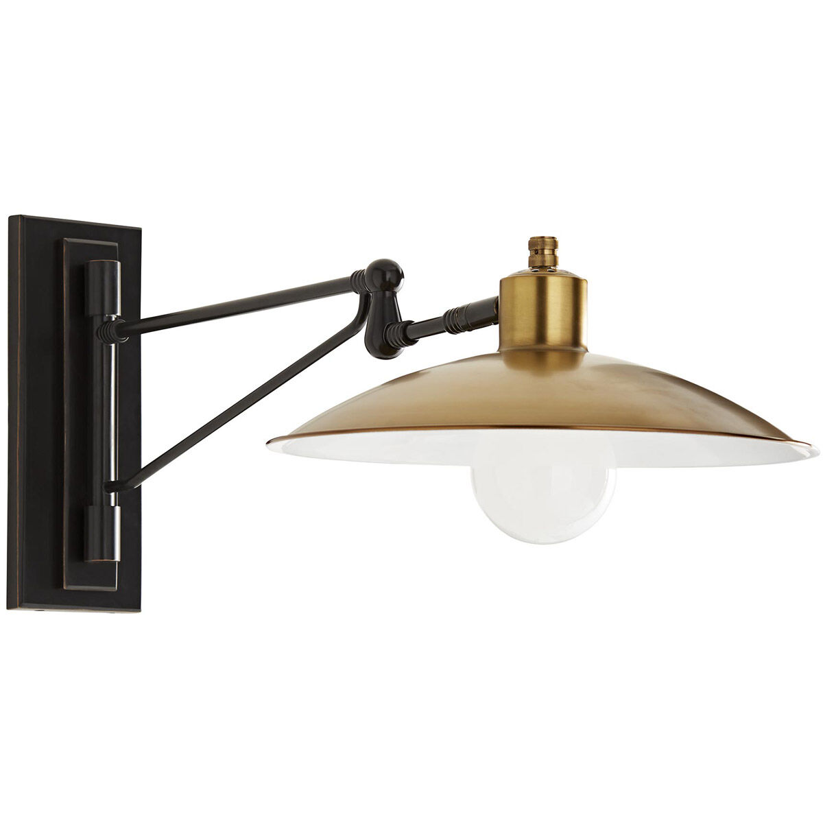 Arteriors 49084 Nox 1 Light Antique Brass Bronze Sconce Wall Light