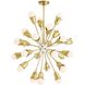 Eva 27.5 inch Antique Brass Chandelier Ceiling Light