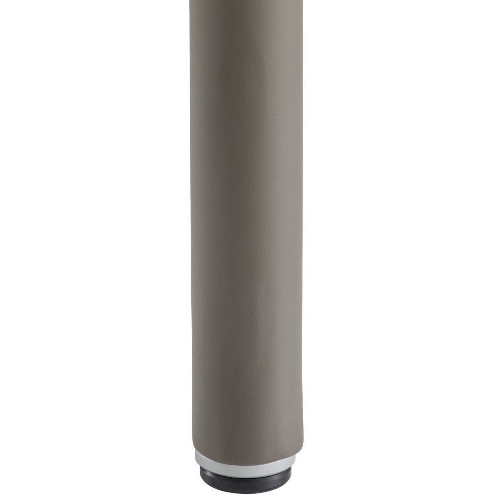 Feller 37 inch Fossil and Gray with Brushed Steel Outdoor Counter Stool