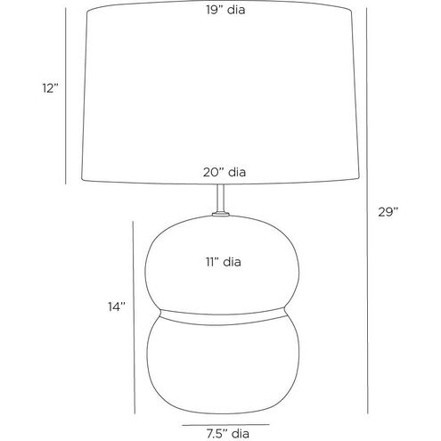 Egret 150 watt Platinum Crackle Table Lamp Portable Light
