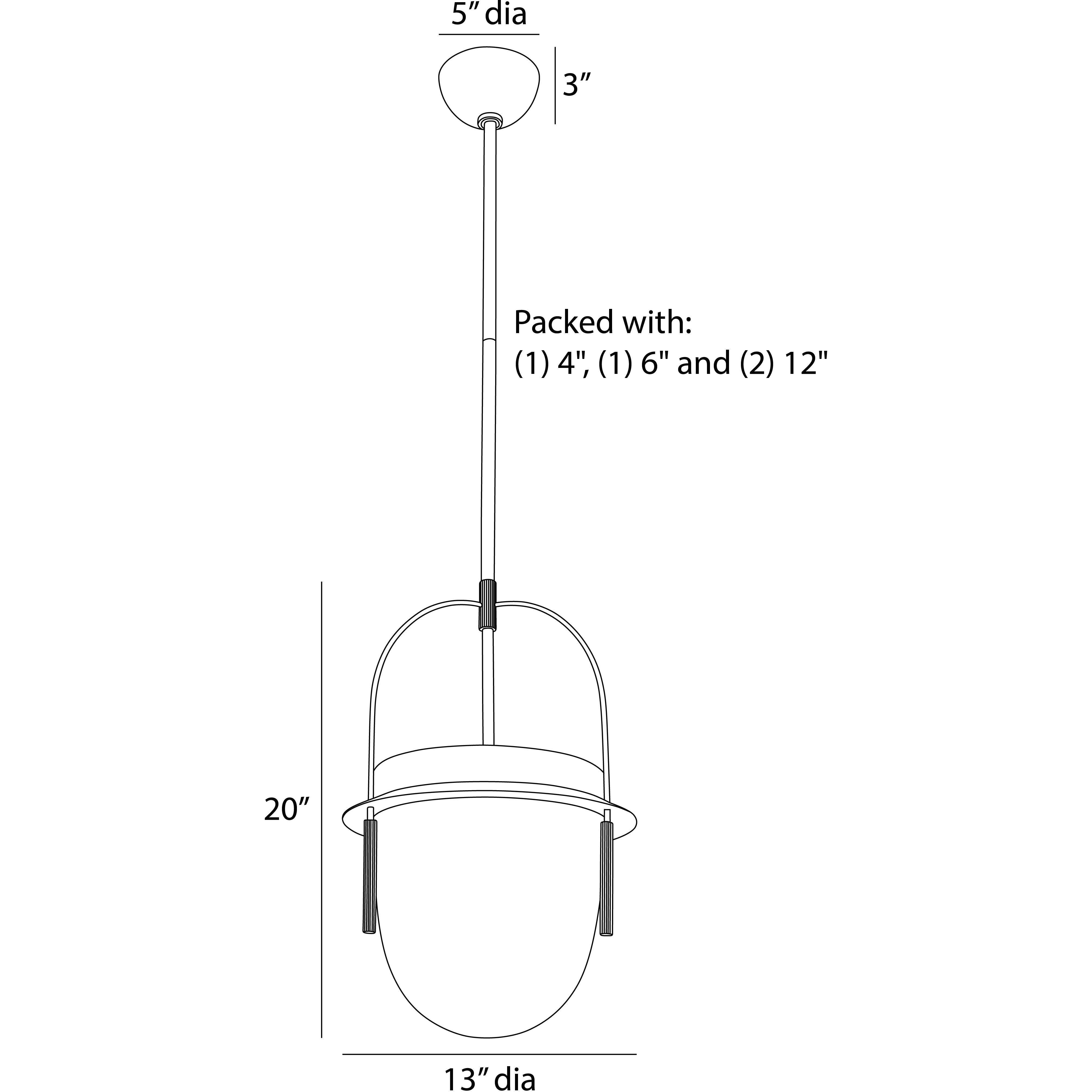 Kathleen 1 Light 13 inch Antique Brass Pendant Ceiling Light