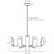 Zeki 6 Light 29 inch Antique Brass Chandelier Ceiling Light