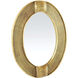 Eagan 39.5 X 30 inch Antique Brass Mirror